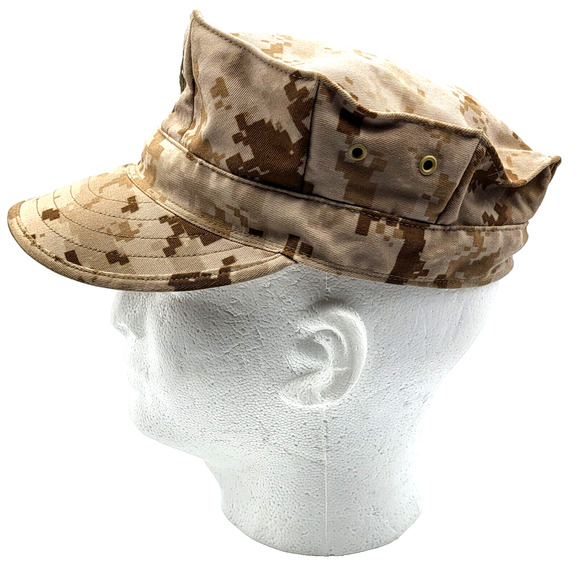 Official Marines Utility Desert Camo Hat Cap Size Medium Pattern USMC MARPAT - Picture 5 of 9